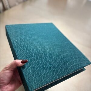 Teal Patterned Binder